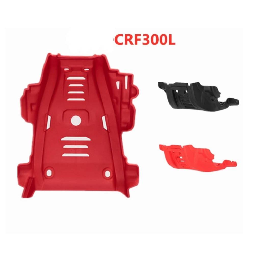 การ์ดแคร้ง แบบพลาสติกอย่างหนา ใช้สำหรับรถรุ่น CRF300L เท่านั้นตรงรุ่นติดตั้งเองได้ง่ายดาย มีสินค้าพร้อมส่งจากไทย