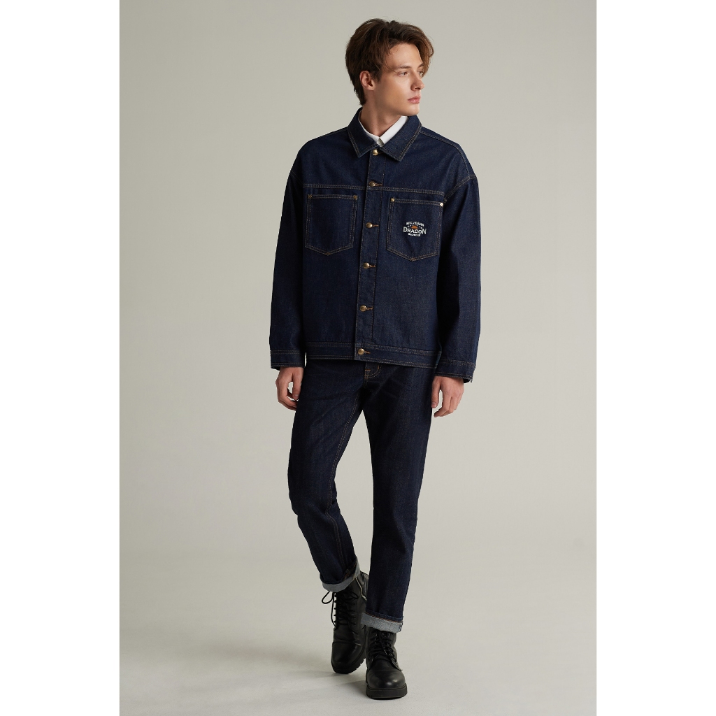 Mc jeans เสื้อแจ็คเก็ตยีนส์ทรงโอเวอร์ไซส์ ผู้ชาย แขนยาว MJAZ048