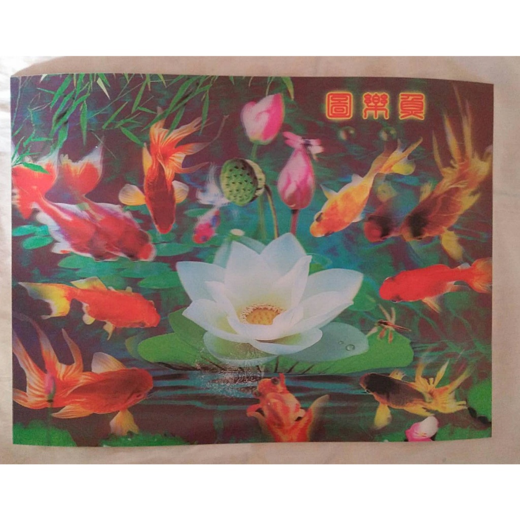 ภาพ 3 มิติ ปลาคราฟ 9 ตัวเป็นที่นิยมมากสำหรับเสริมฮวงจุ้ยเป็นสัญลักษณ์ของความร่ำรวยมั่งคั่งเงินทองผลกำไรจากการค้าขาย - รูปที่ 6