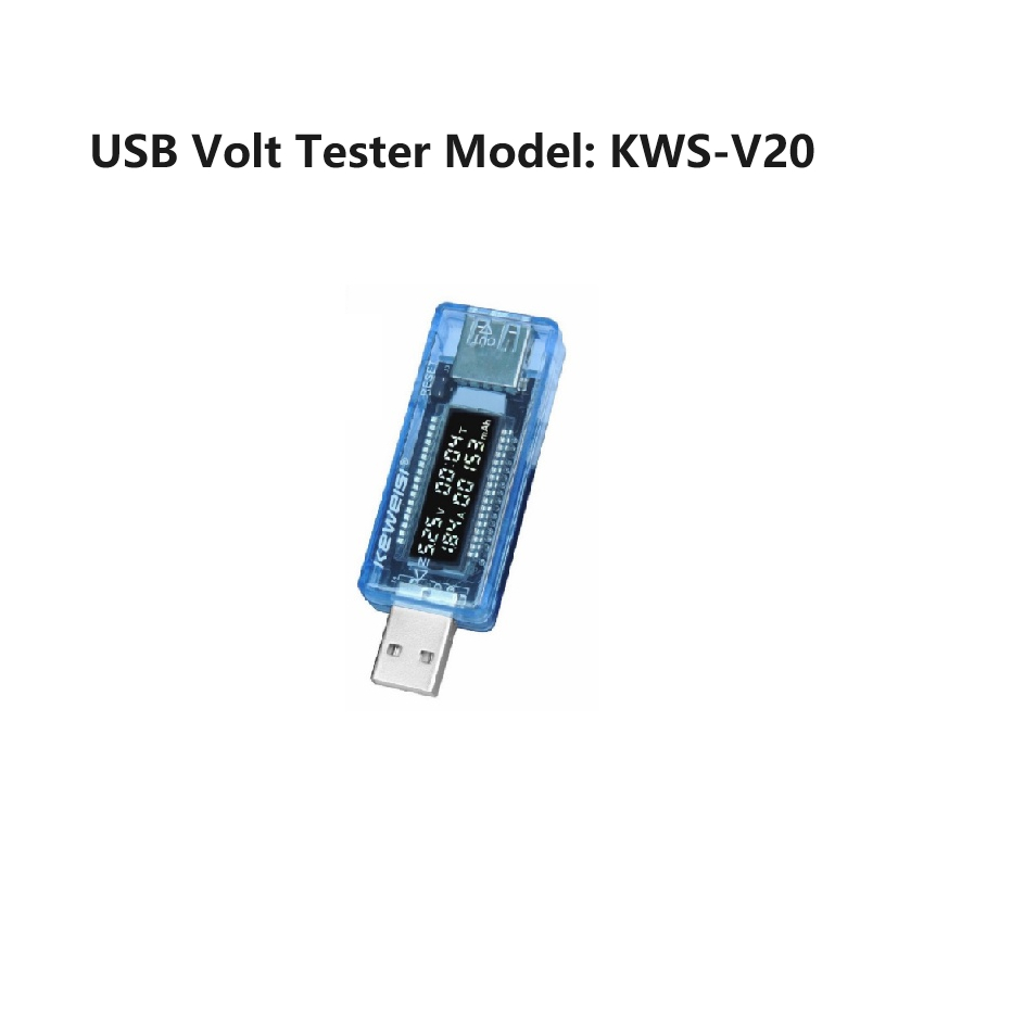 USB Volt Tester Model: KWS-V20 อุปกรณ์ทดสอบแรงดันไฟ usb