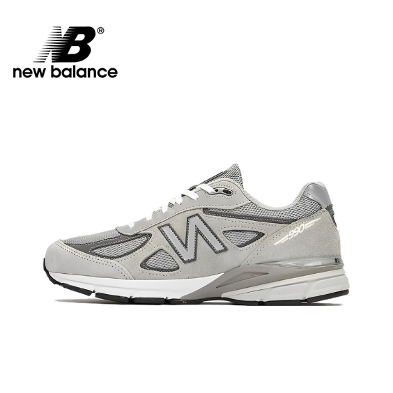 【ของแท้ 100%】New Balance NB 990V4 U990GR4 Running shoes grey