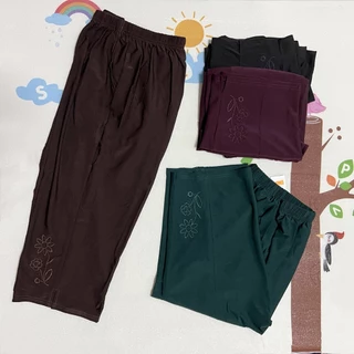 กางเกงคนแก่ขา4ส่วน กางเกงผู้หญิง ผ้านิ่มม ไซส์เล็ก,ไซส์ใหญ่