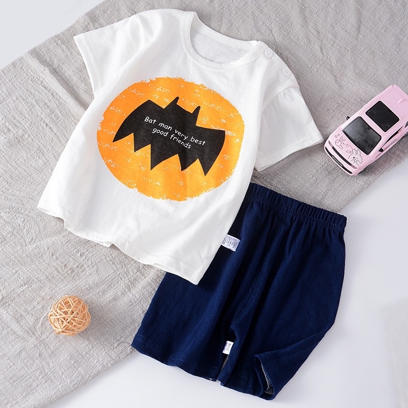 เสื้อยืดคอกลม แขนสั้น ผ้าคอทตอน เนื้อผ้านุ่ม สำหรับเด็ก เสื้อเด็ก