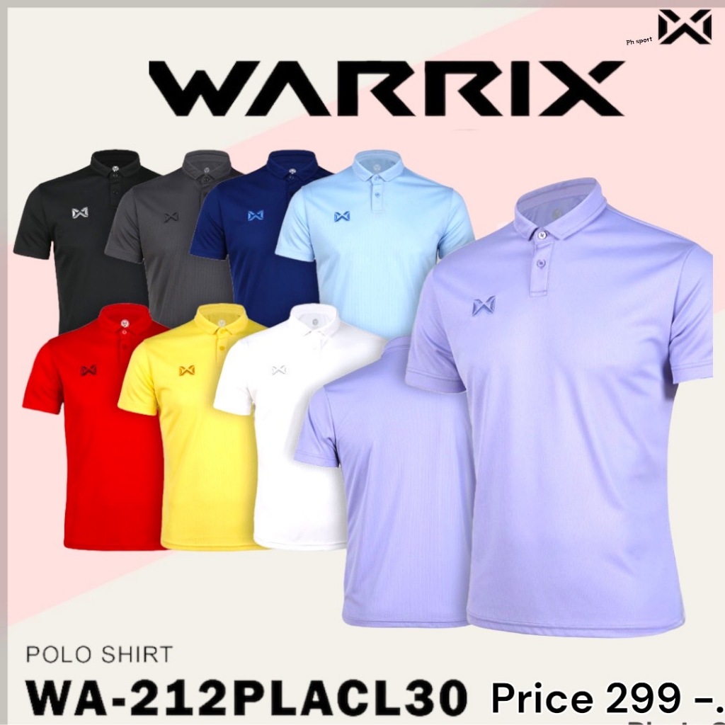 WARRIX เสื้อโปโล.ใส่ได้ทั้งชายหญิงรุ่น PIQUE (WA-212PLACL30)มี8สี