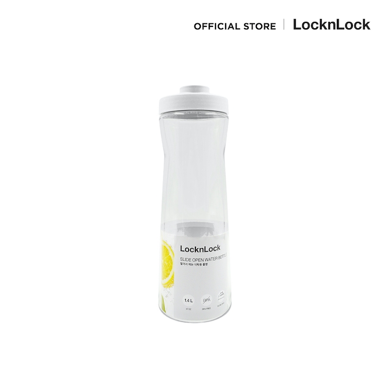 LocknLock กระบอกน้ำพลาสติกฝาสไลด์ Slide Open Bottle ความจุ 1.4 L. รุ่น HAP824
