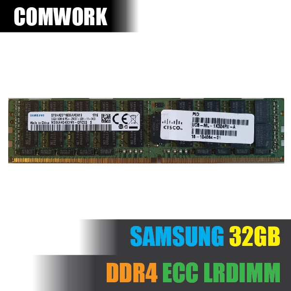 แรม SAMSUNG 32GB 64GB DDR4 ECC LRDIMM LOAD REDUCED SERVER RAM MEMORY PC4 X99 WORKSTATION SERVER COMW