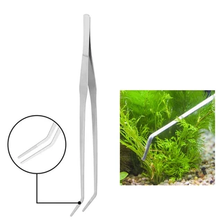 long forceps ฟอร์เซปยว ที่คีบฟอเซปสเเตนเลส[14/20/25/27/30 ซม.] ปลายตรง/งอ ให้อาหารสัตว์ คีมหนีบ