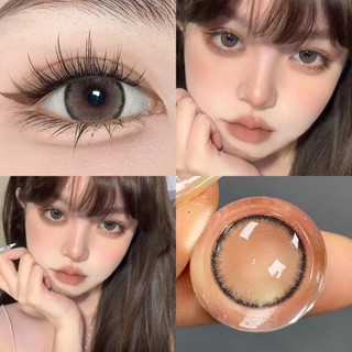 Midroo  คอนแทคเลนส์ Glaze Brown คอนเทคเลนส์รายเดือนขนาดมินิส…
