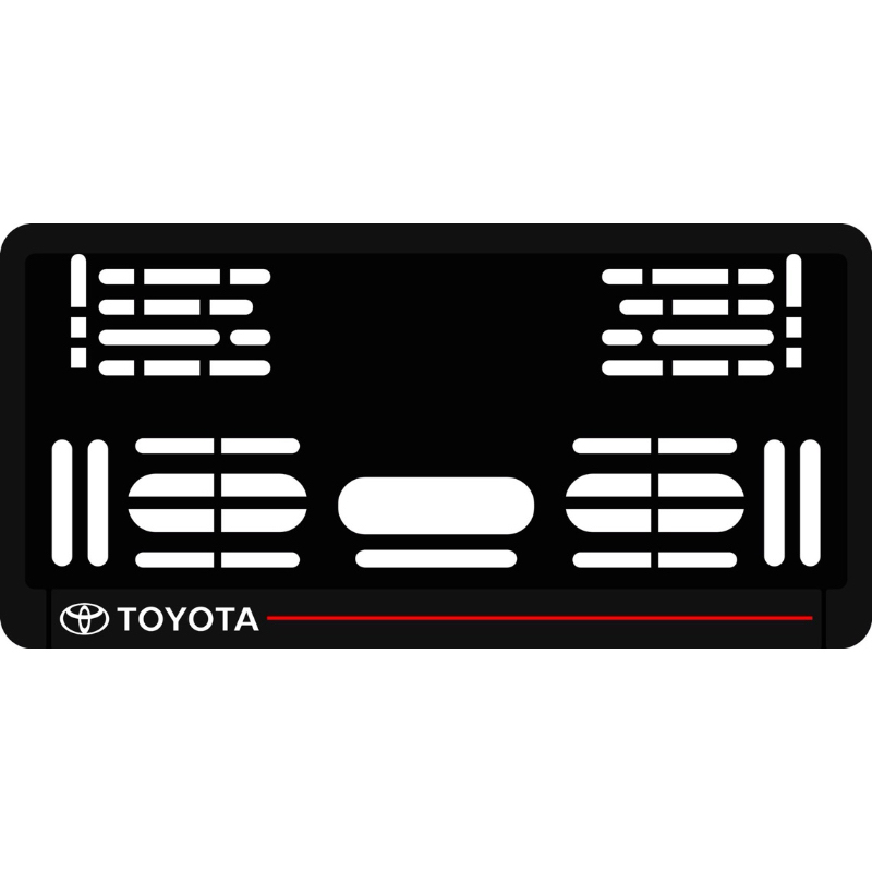 กรอบป้ายทะเบียนรถยนต์ Toyota