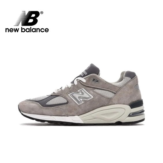 【ของแท้ 100%】New Balance NB 990V2 Running shoe ancestor gray