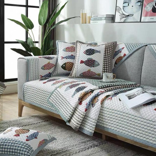 ผ้าคลุมโซฟาสไตล์วินเทจผลิตจากผ้า