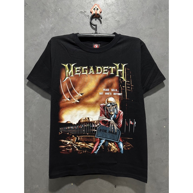 เสื้อยืด MEGADETH เซลล์ ป้ายRockYeah ผ้าคอตตอน 100