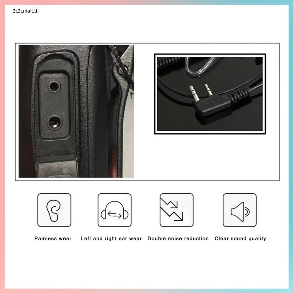 ชุดหูฟังวิทยุสื่อสาร UV-5R แบบเกี่ยวหู มีไมค์ thumbnail 5