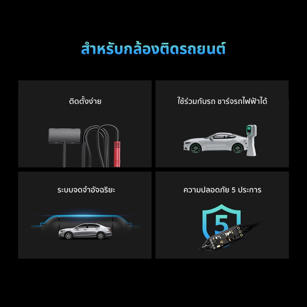 DDPAI OBD Intelligent Hardwire Kit 24H Parking Monitoring (Type-C) สายต่อตรงเพื่อบันทึกตอนจอด รองรับรุ่น N1 Dual/ N3 Pro thumbnail 4