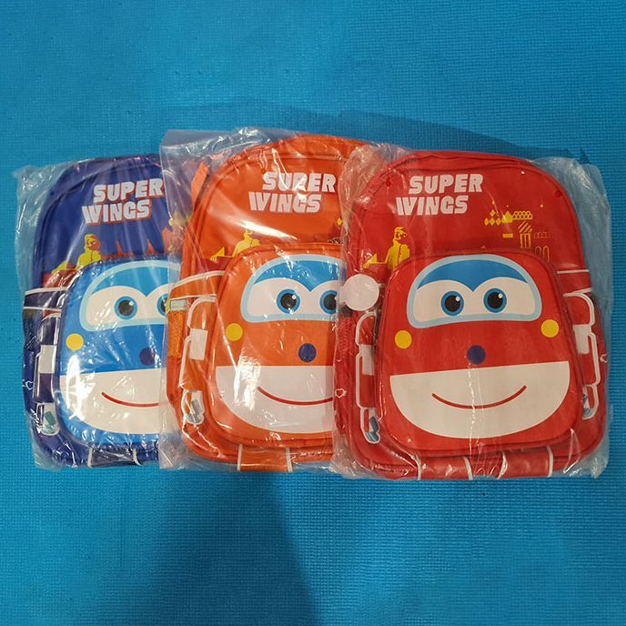 กระเป๋านักเรียน super wings กระเป๋านักเรียนชาย-หญิง ขนาด 13" กระเป๋าเป้สะพายหลัง