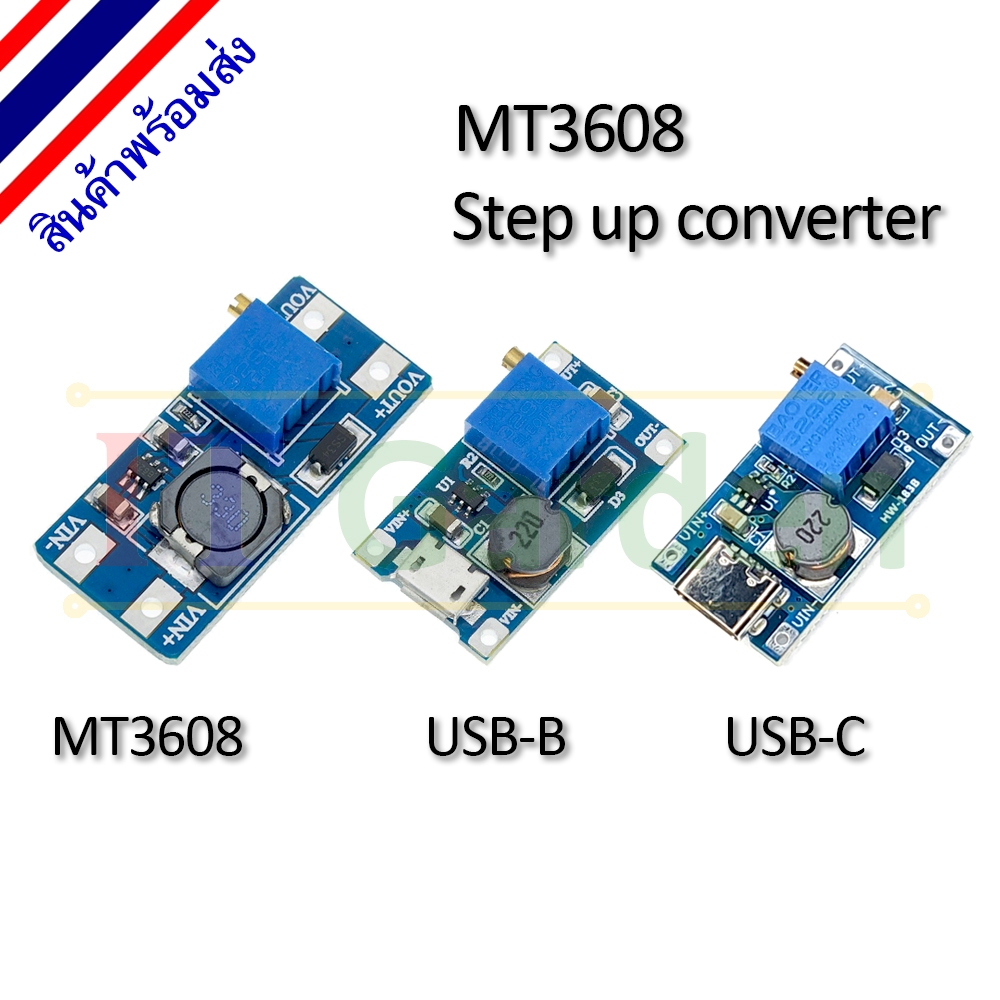 DC-DC Step-Up Converter Booster MT3608 Max. Output 28v 2A
