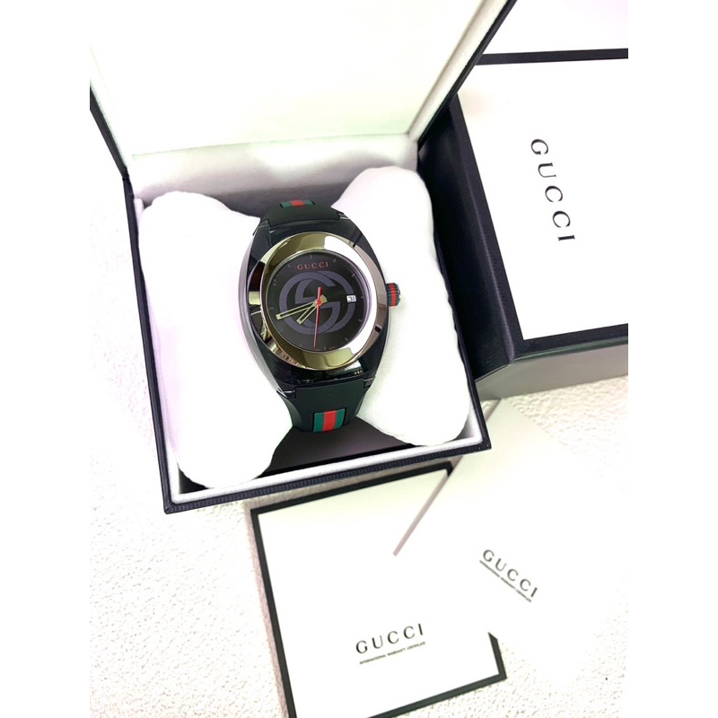 Gucci Sync Dial Silicone Watch 45mm