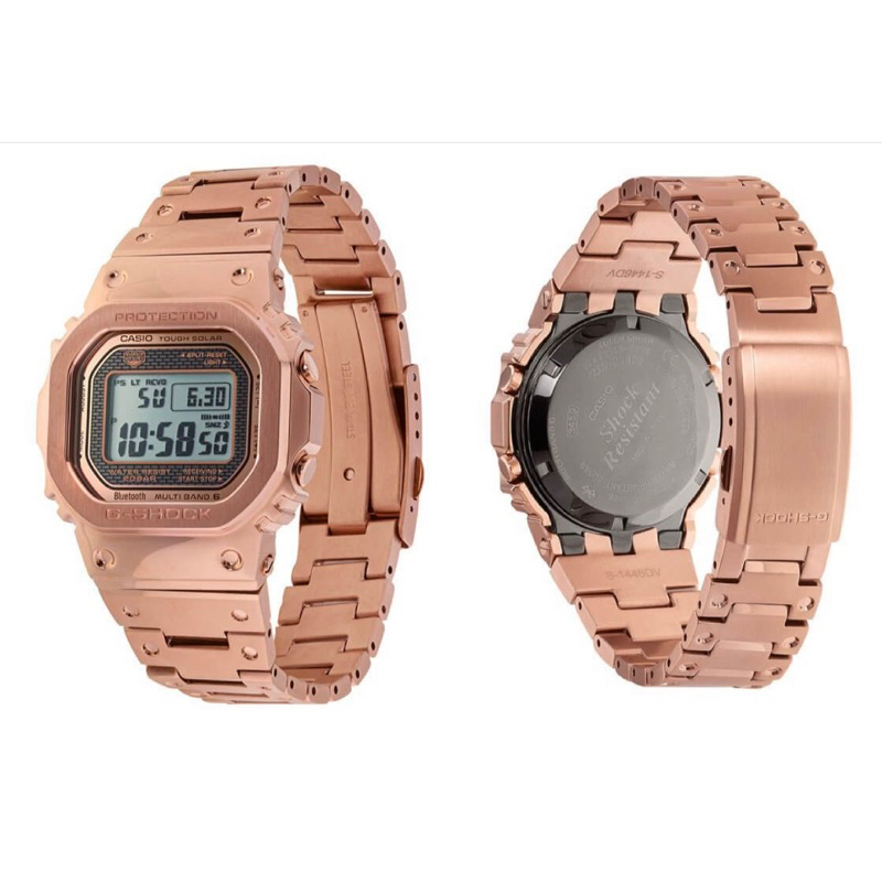 🔥Hot Promotion 🔥CASIO G-SHOCK Rose Gold Full Metal GMW-B5000GD-4,  GMW-B5000D, GMW-B5000 Bluetooth ก