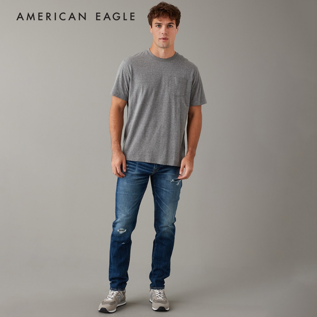 American Eagle AirFlex+ Patched Athletic Fit Jean กางเกง ยีนส์ ผู้ชาย แอตเลติค (MAT 011-6489-458)
