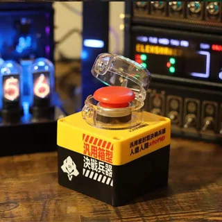 ปุ่ม เปิด-ปิด ต่อพีซี PC Switch DIY Nuclear Bomb Button Style Push Button Switch for Desktop Computer