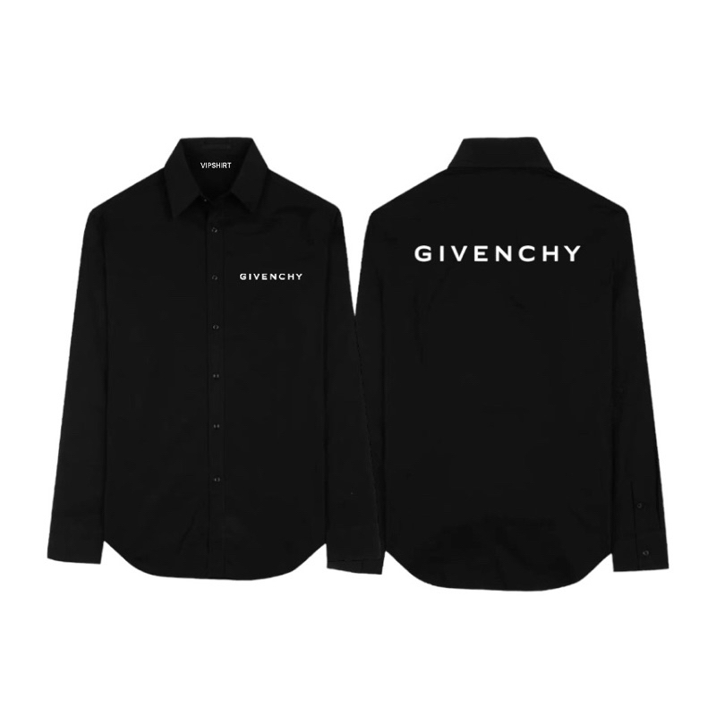 VIPSHIRT เสื้อเชิ้ตแฟชั่นแขนยาว พิมพ์ลายหน้าหลัง รุ่นGi0098HY