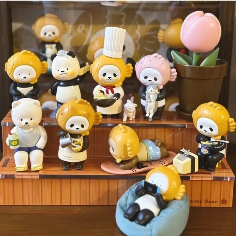 🥖 ของแท้ พร้อมส่ง 🥖 * ยกบ็อกกด 9 สุ่ม * กล่องสุ่ม : Planet Bear : Taiyaki : Panpan Vol.2