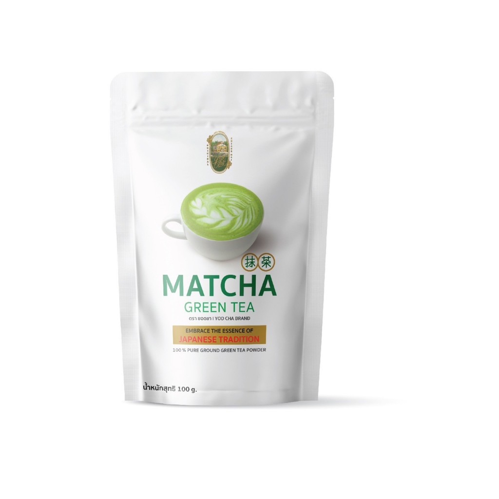 ชามัทฉะ 100% พรีเมี่ยม ยอดชา 100 กรัม