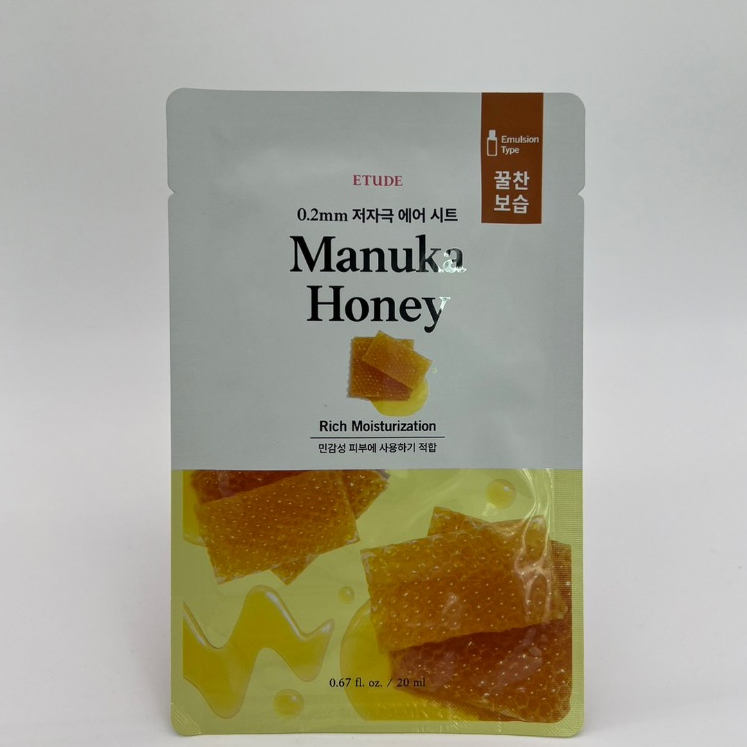 ของแท้ 100% นำเข้าจากเกาหลี ETUDE 0.2 Air Mask Manuka Honey