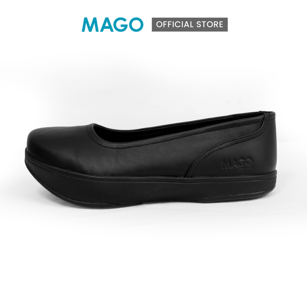 MAGO FOOTWEAR " MALYN " ( BLACK ) รองเท้าสุขภาพ