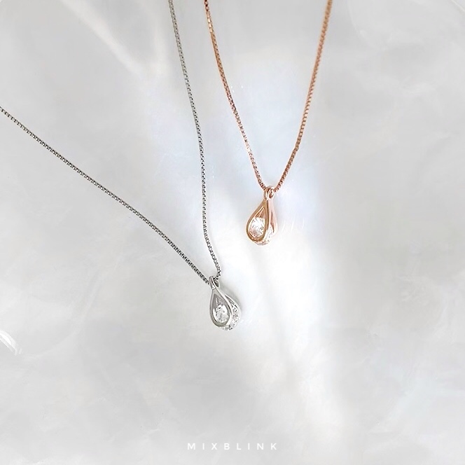 สร้อยคอ เงินแท้ 92.5% ส่งฟรี EMS ♡ รุ่น Serene ♡ ( #Q13 )