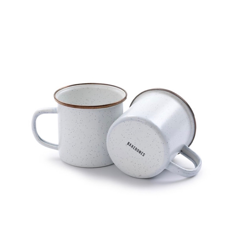 Barebones Enamel Cup Egg Shell Set of 2