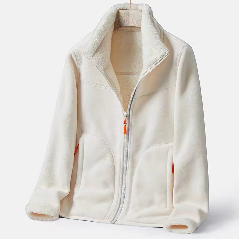 (พร้อมส่งจากไทย)เสื้อกันหนาวขนแกะ,ปะการังใส่ได้2ด่าน