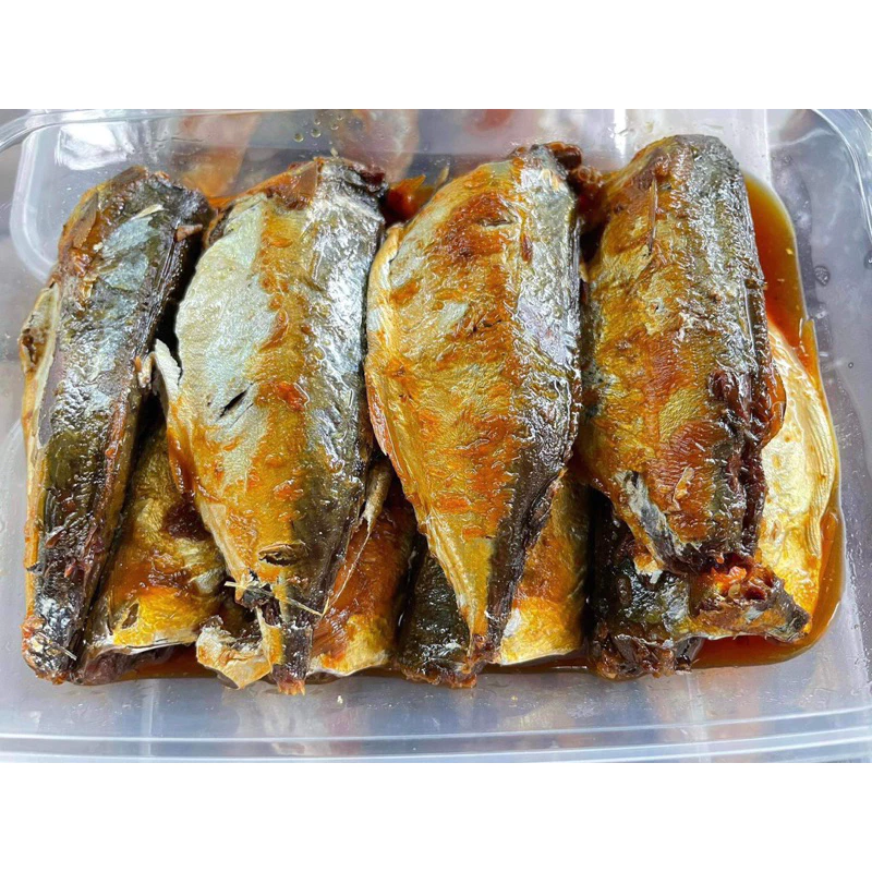 🐟ปลาทูซาเตี๊ยะหรือปลาทูต้มหวาน🐟ปลาทูแม่กลองแท้100%1กล่อง8ตัวใหญ่ๆนำ้หนัก450กรัม+ชาวประมงทำเองส่งตรงจากทะเลแน่นอน