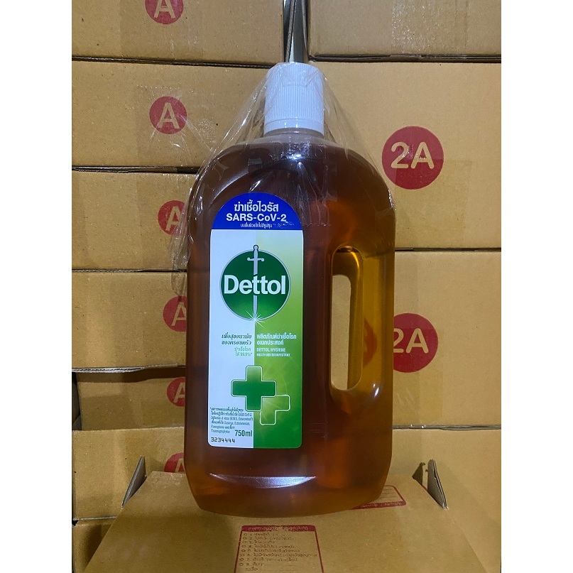 Dettol เดทตอล น้ำยาฆ่าเชื้อเดทตอล น้ำยาฆ่าเชื้อโรค ไฮยีนมัลติ-ยูส น้ำยาถูพื้น 750มล.
