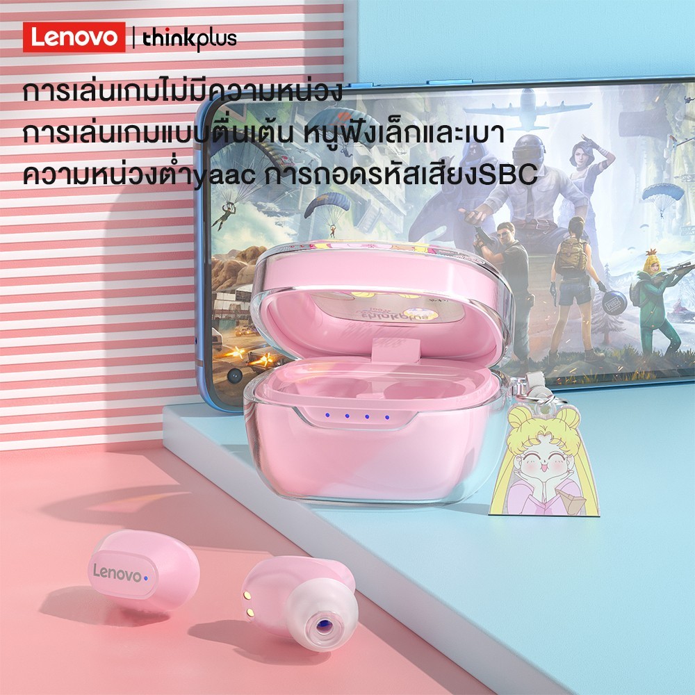 Lenovo XT62 TWS บลูทูธหูฟัง BT5.3จริงไร้สายหูฟังพร้อมไมโครโฟน ENC เสียงยกเลิกไฮไฟกีฬาหูฟังกันน้ำ