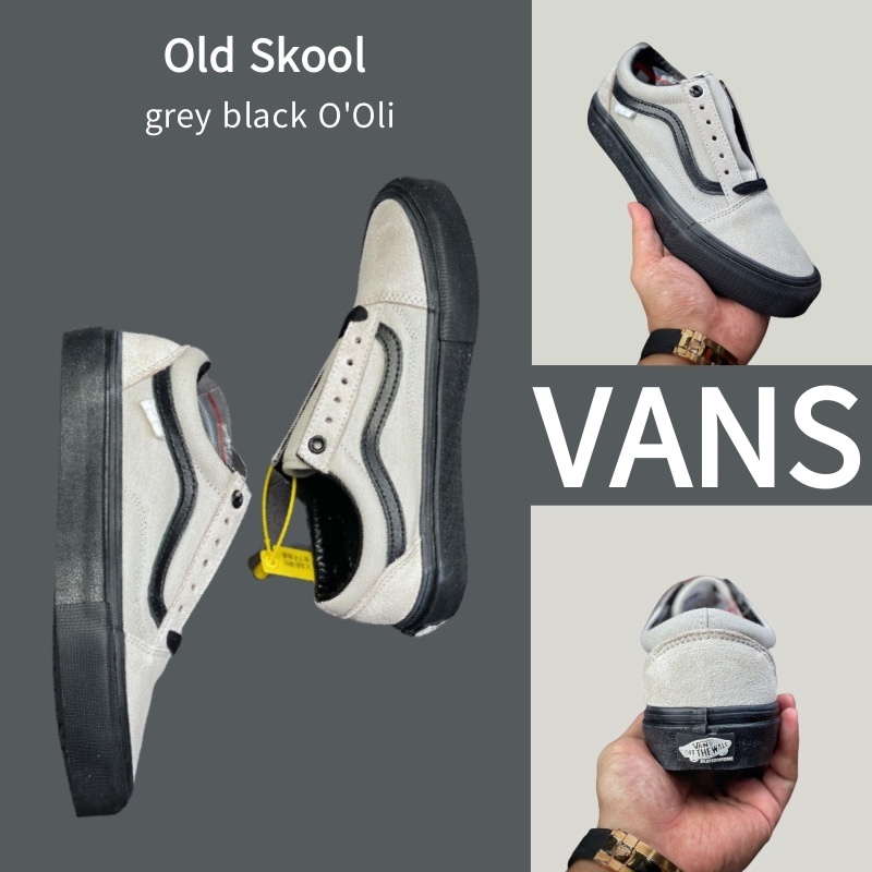 (Real shot) Vans Old Skool gray black o'oli 100% genuine sneakers running shoes Vans shoes