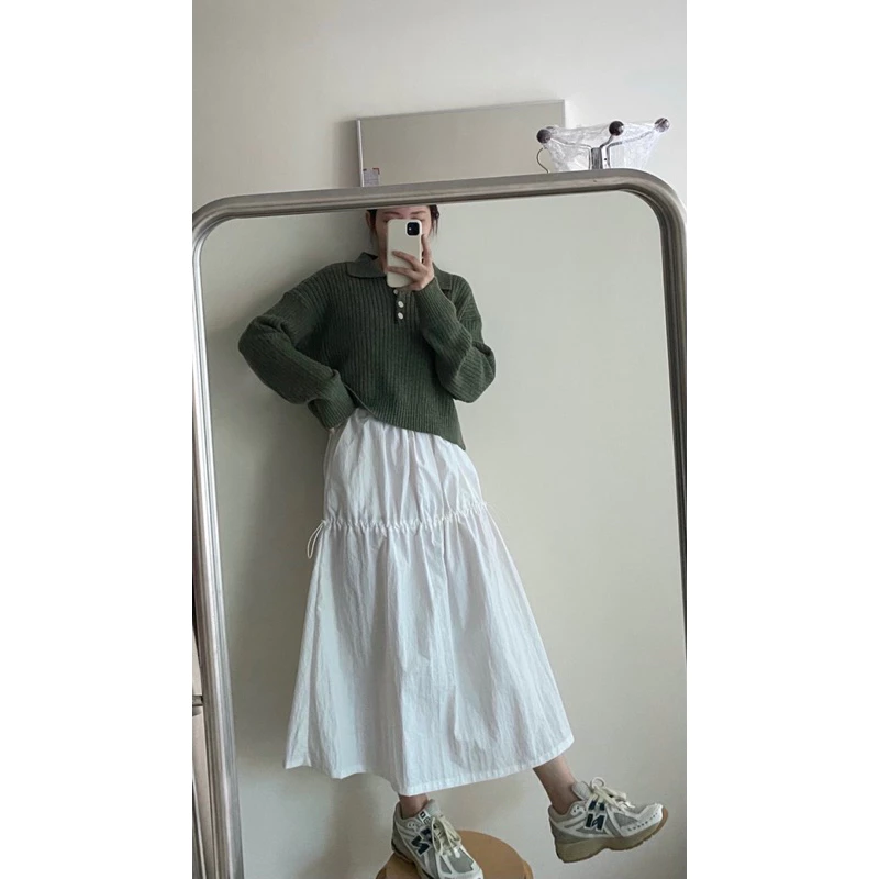FADTHINGS - MERINGUE nylon skirt