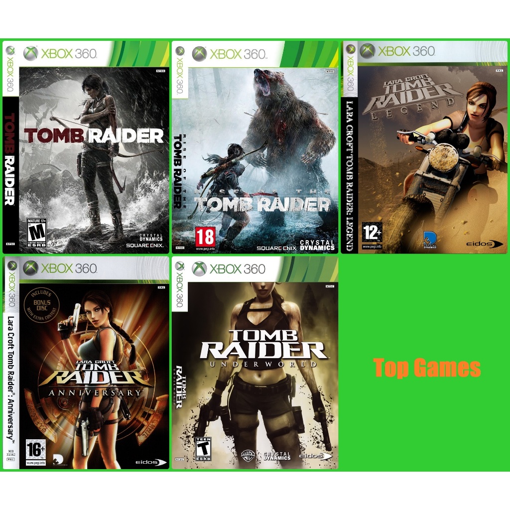 Tomb Raider  All แผ่นเกม Xbox 360 สำหลับเครื่อง แปลงระบบ RGH - JTAG หรือ LT2.0 LT3.0