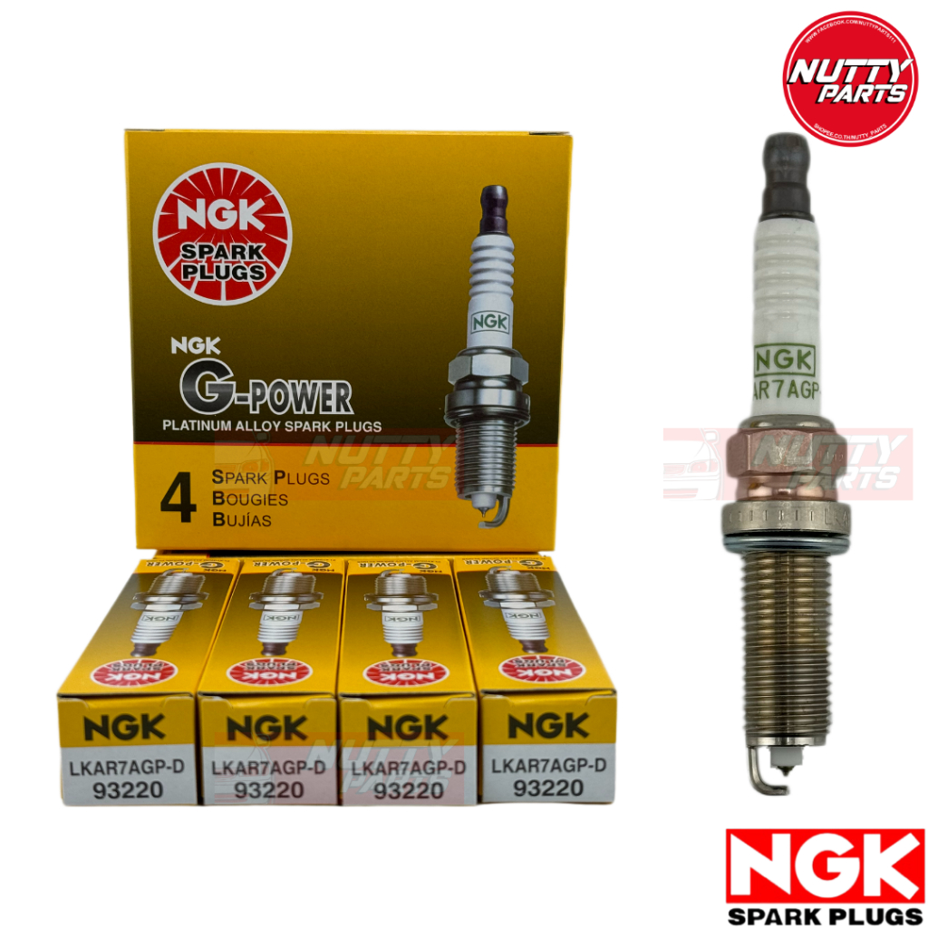 หัวเทียน NGK LKAR7AGP-D G-POWER PLATINUM TOYOTA DUAL VVTI / NISSAN TEANA MARCH ALMERA MARCH / Mazda 2 DL Skyactive