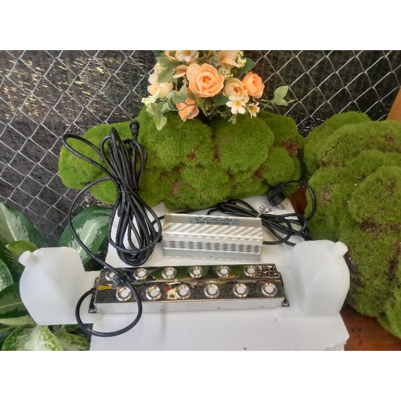 เครื่องพ่นหมอก 12 หัวพร้อมทุ่นน้ำไช้ไฟwps350w-45v