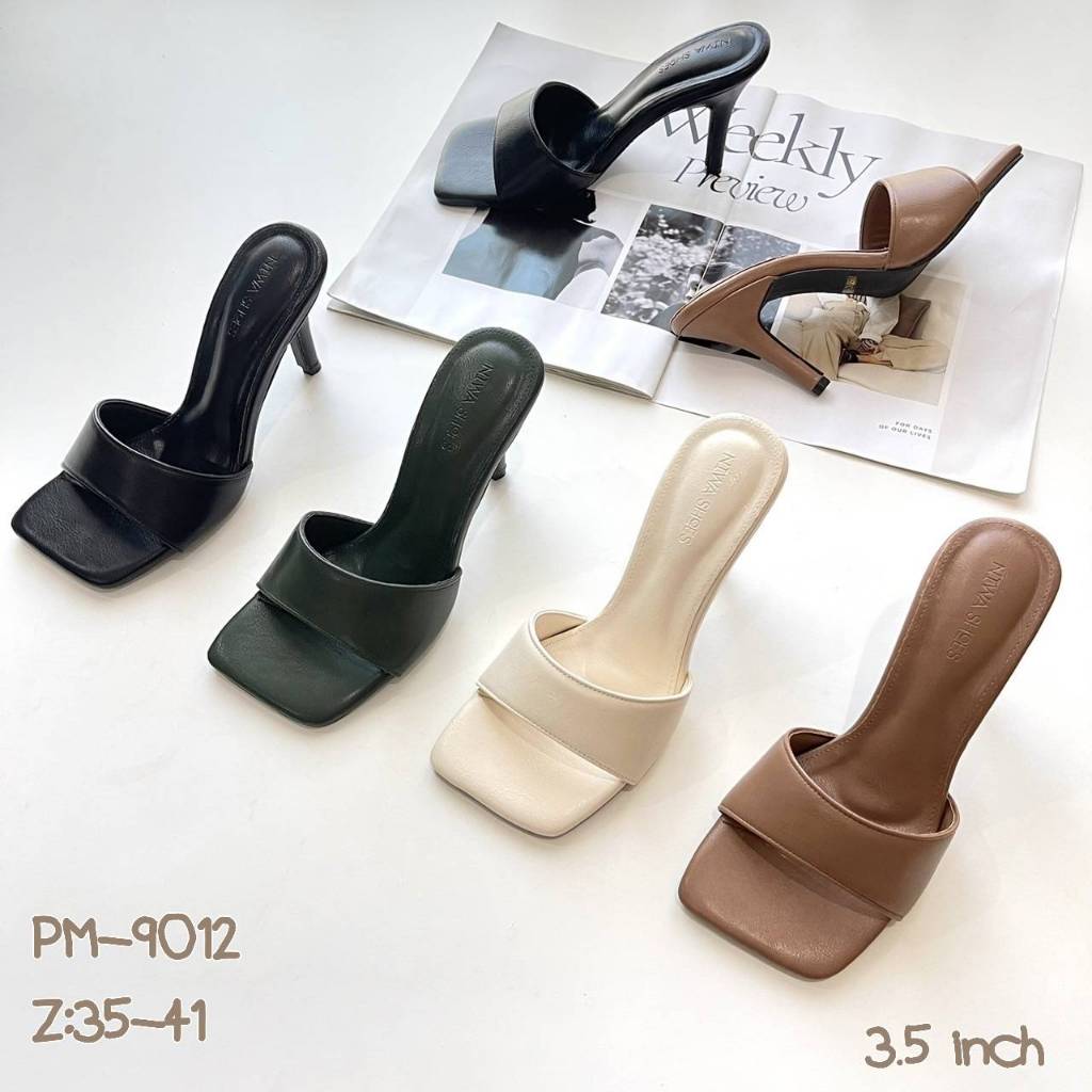 NIWA SHOES 🦒รองเท้าส้นสูง รองเท้า Maxi ตัวแม่ ตัวมัม รหัสสินค้า PM-9012