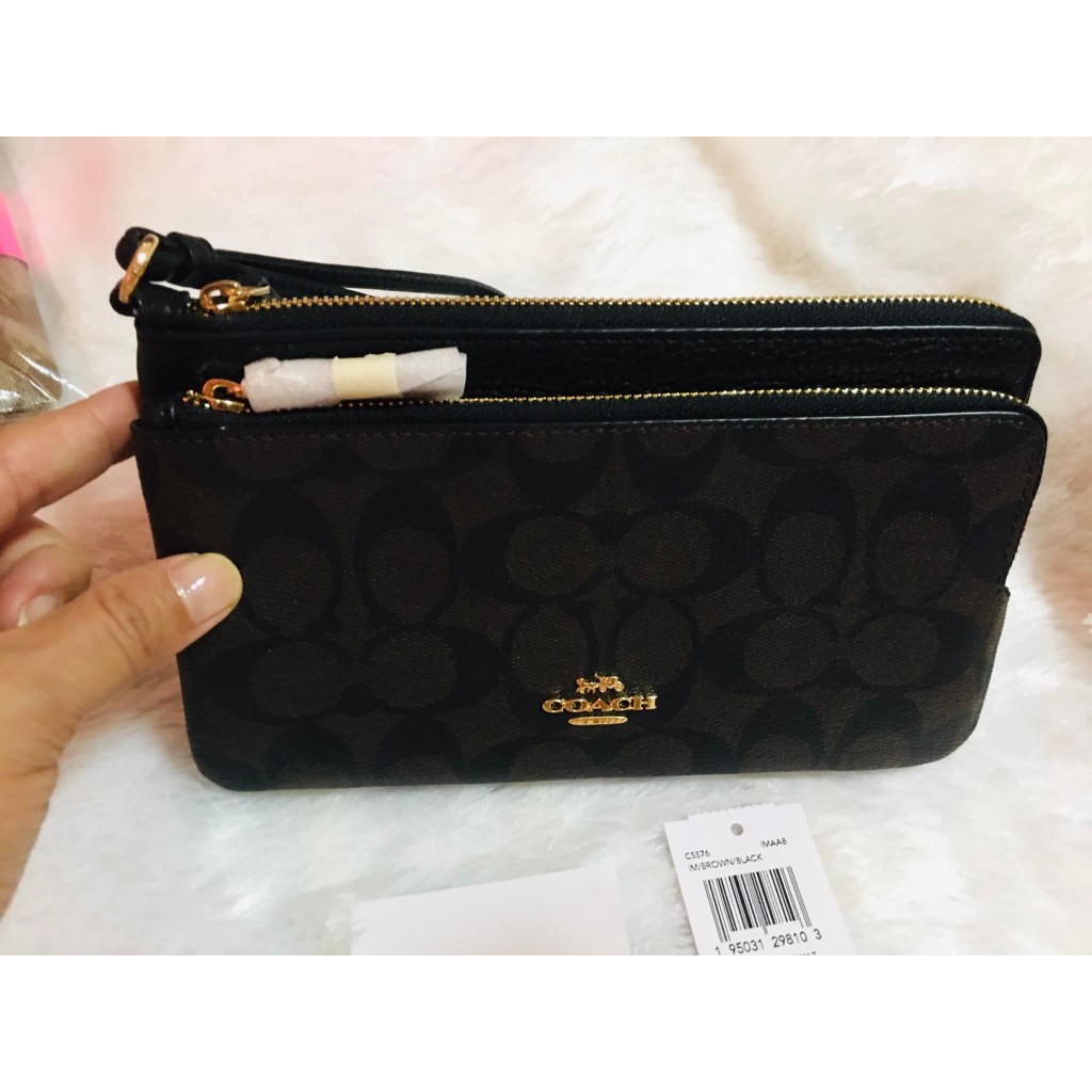 coach 2 zip   L   กระเป๋าคล้องแขน 2 ซิป  แอล โค๊ชCOACHแท้ไๆๆๆๆๆ100% จากสหรัฐ