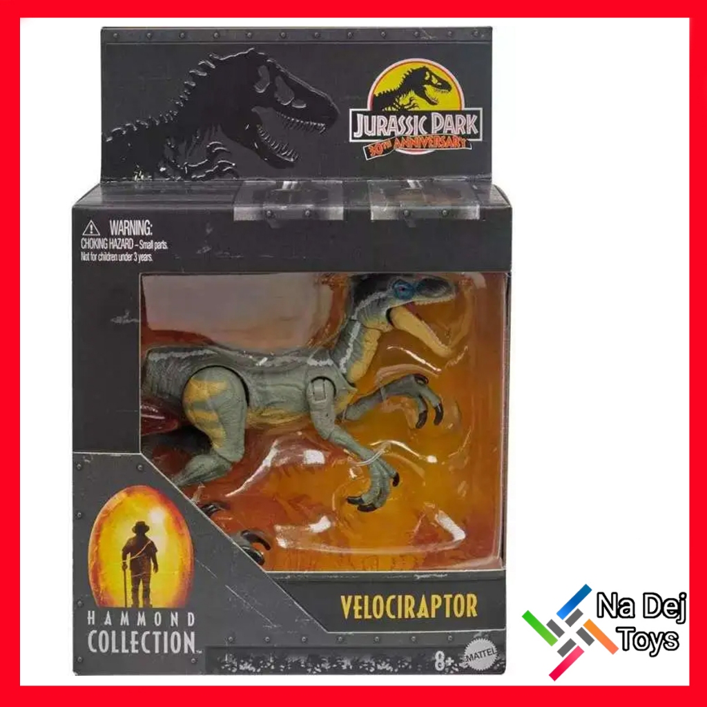 Mattel Jurassic World Hammond Collection Velociraptor 4" Figure จูราสสิค เวิร์ลด์ แฮมมอนด์ คอเลคชั่น เวโลซิแรปเตอร์