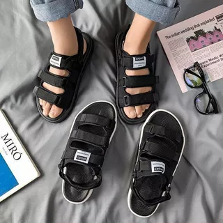 พร้อมส่ง รองเท้ารัดส้น รองเท้าแตะชายหาด รุ่นสามสาย กันลื่นอย่างดี ใส่ทนสบาย น้ำหนักเบา