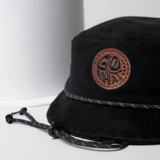 G157 Black หมวกบักเก็ต คอตตอนหนาพิเศษ ฟอกเฟด เบา นุ่ม ใส่สบาย ระบายอากาศได้ดี