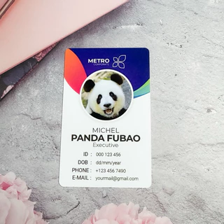 👉🏻1-2วันจัดส่ง รับพิมพ์การ์ด PVC บัตรพนักงาน การ์ดแข็ง บัตรพลาสติก รับพิมพ์ตามแบบลูกค้า รับออกแบบการ์ดPVC