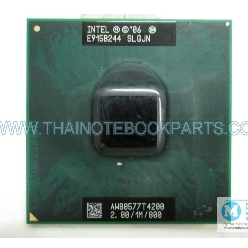 ซีพียู CPU Intel Pentium Dual-Core Mobile SLGJN T4200 CPU 2.0 GHz Bus 800Hz, Socket P - SLGJN, AW805