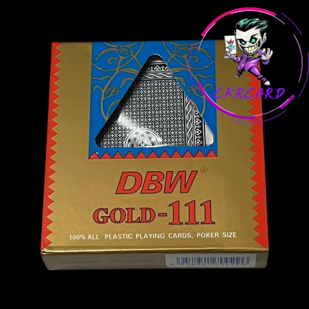 พลาสติก ขอบทอง 111 DBW อย่างดี (1 สำรับ)