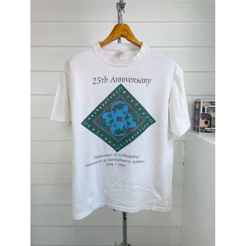 เสื้อยืดมือสอง VINTAGE 1994-1995 25TH ANNIVERSARY UNIVERSITY OF MASSACHUSETTS AMHERST Size L มือ2