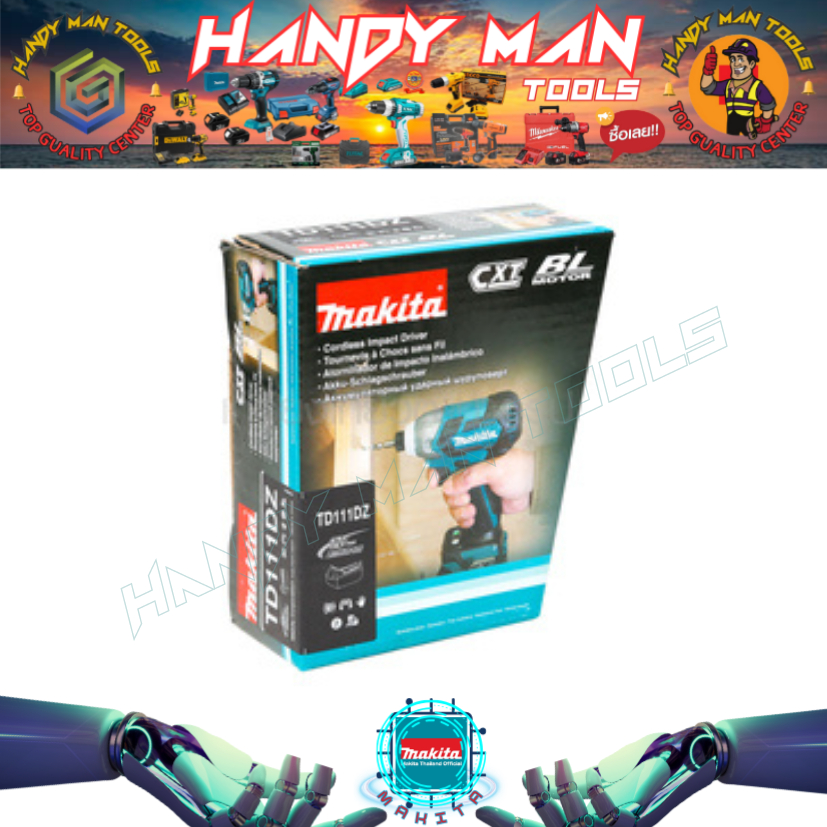 MAKITA รุ่น TD111DZ สว่านอิมแพค 12VMAX ไม่รวมแบตเตอรี่-แท่นชาร์จ  # ออก..ใบเสร็จ-ใบกำกับภ